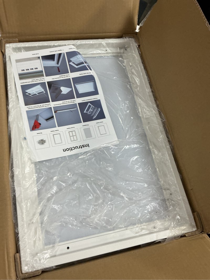 Condition photo showing New/Like New for neatiease 4 pcs garage door windows, replacement vinyl windows inserts kit with uv resistant resin glass for exterior garage doors (clear design)