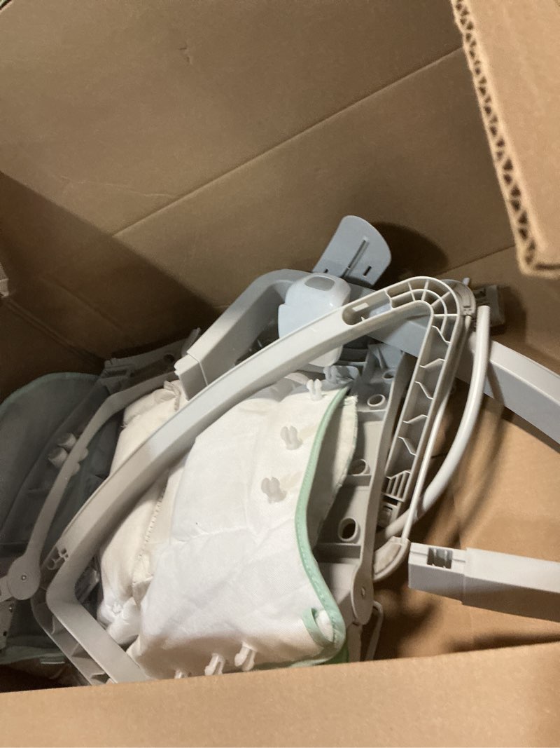 Condition photo showing As Is for ingenuity keep cozy 3-in-1 grow with me vibrating baby bouncer, seat & infant to toddler rocker, vibrations & -toy bar, 0-30 months up to 40 lbs (weaver)