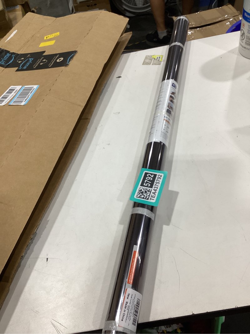 Condition photo showing New/Like New for rabbitgoo window privacy film one way window tint for home, removable reflective heat sun blocking anti uv glass door covering, mirror tinting film house office, 35.4 inch x 16.4 feet, black silver 35.4" x 196.8" black-silver
