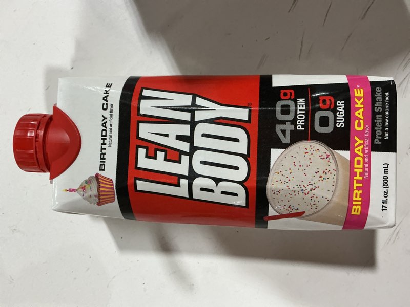 Condition photo showing Good Condition for 12 Pack LEAN BODY - 40G PROTEIN SHAKE - 17OZ BIRTHDAY CAKE