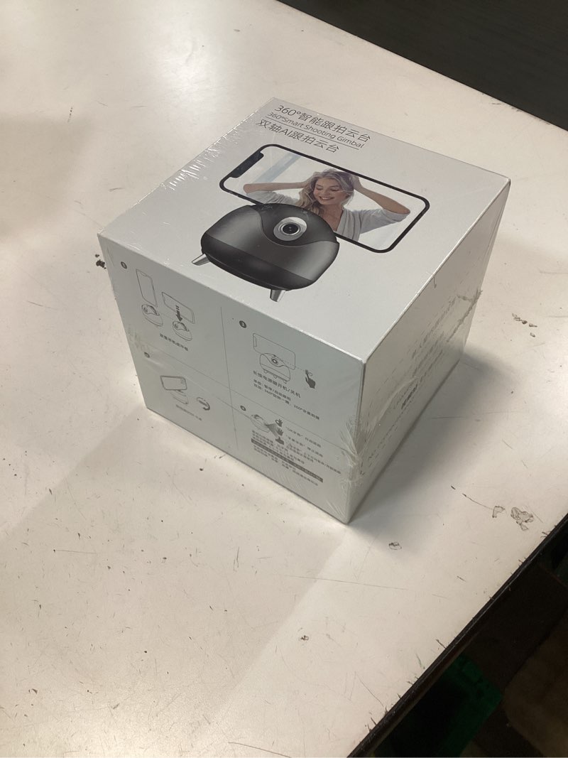 Condition photo showing New/Like New for AI Auto Face Tracking Phone Holder 360 Camera Tripod for Cell Phone Rotating with Remote 2-Axis Smart Face Recognition 360 Selfie Stick Rotation Tripod (Black)