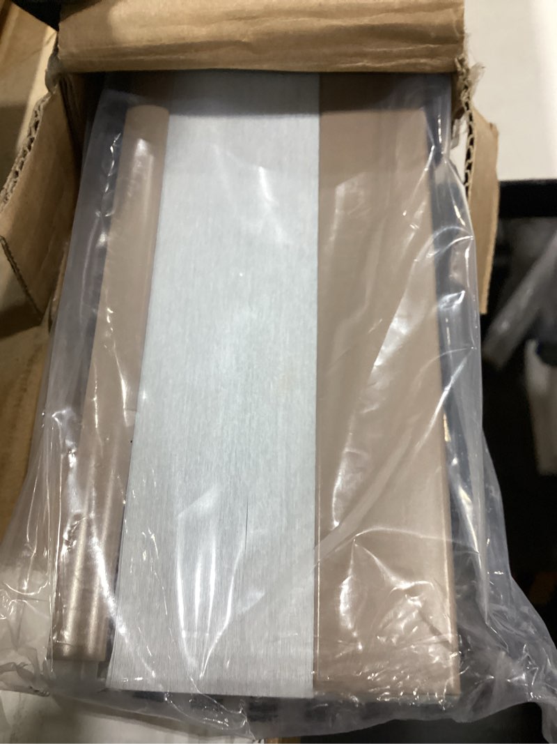 Condition photo showing Good Condition for lazblinds cordless cellular shades, blackout privacy honeycomb shades for home, thermal insulation noise reduction blinds for windows, 26'' w x 64'' h, taupe blackout-taupe 26'' w x 64'' h