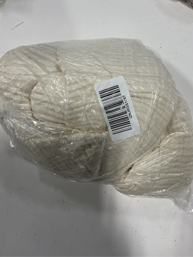 Condition photo showing Good Condition for organic airy gauze throw, one size, undyed