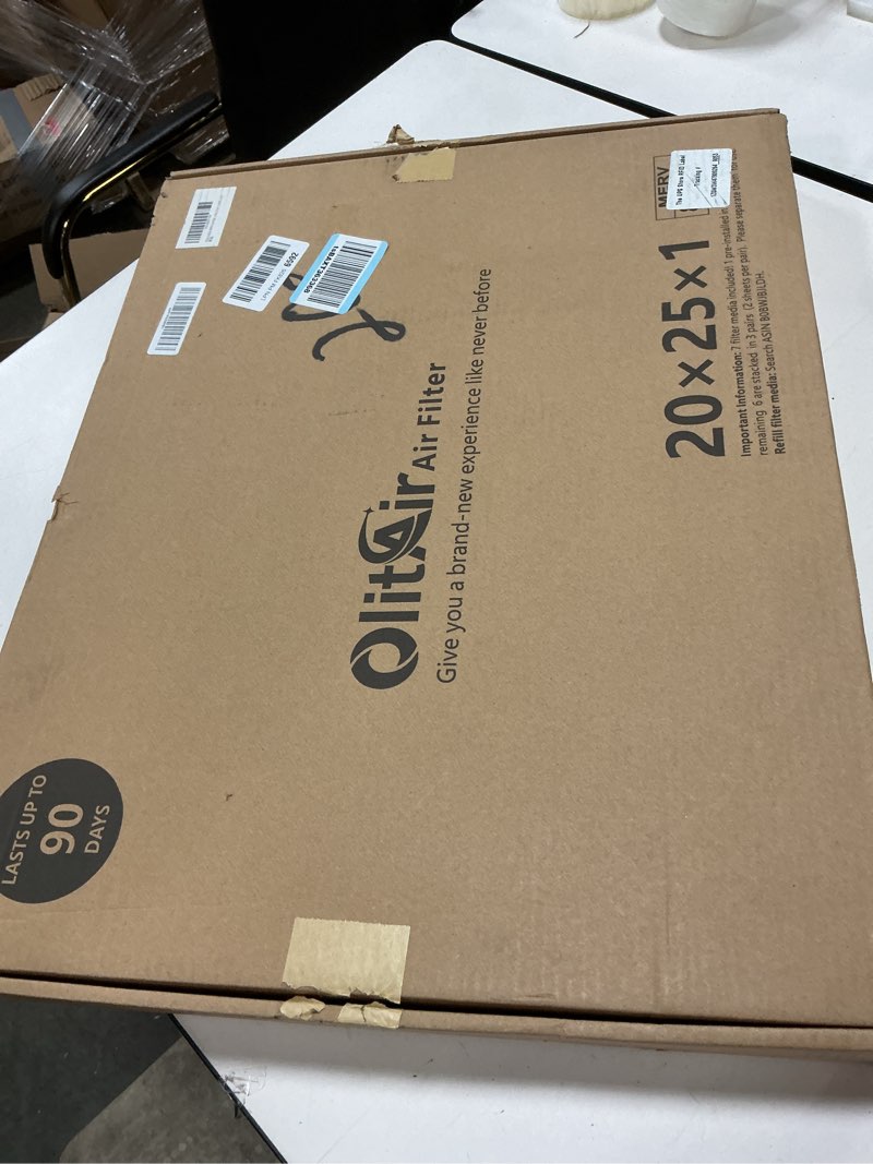 Condition photo showing New/Like New for 20x25x1 MERV 8 Air Filter,AC Furnace Air Filter,Reusable ABS Plastic Frame, 7 Pack Replaceable Filter Media (Actual Size: 19 3/4" x 24 3/4" x 3/4") 20x25x1 MERV8 ( 1 Frame + 7 Filter Media )