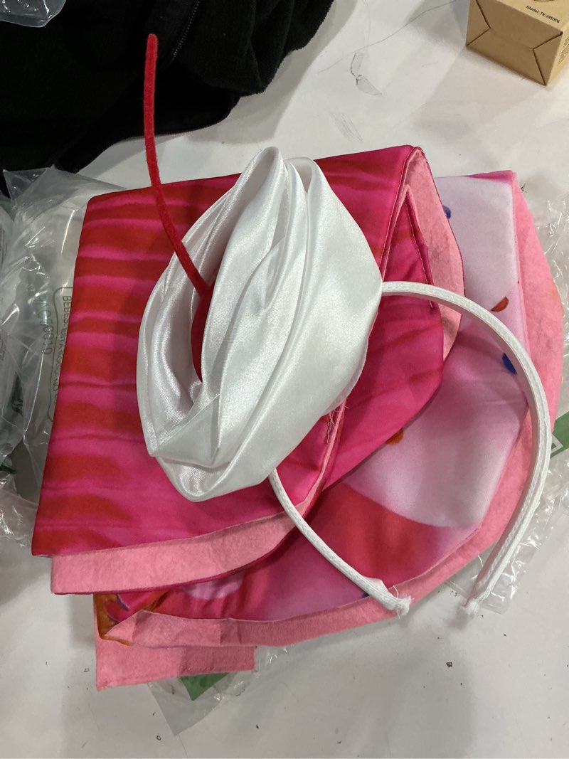 Condition photo showing As Is for Dress Up America Cupcake Costume For Kids - Sugar Sweet Pink Cupcake Costume Toddler 4/Small 4-6
