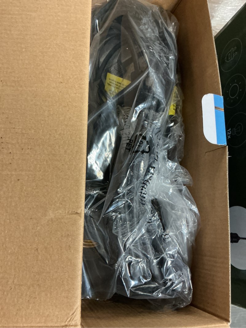 Condition photo showing As Is for bulbrite 812313 30 long 12 light white led string light - negro / clear vintage