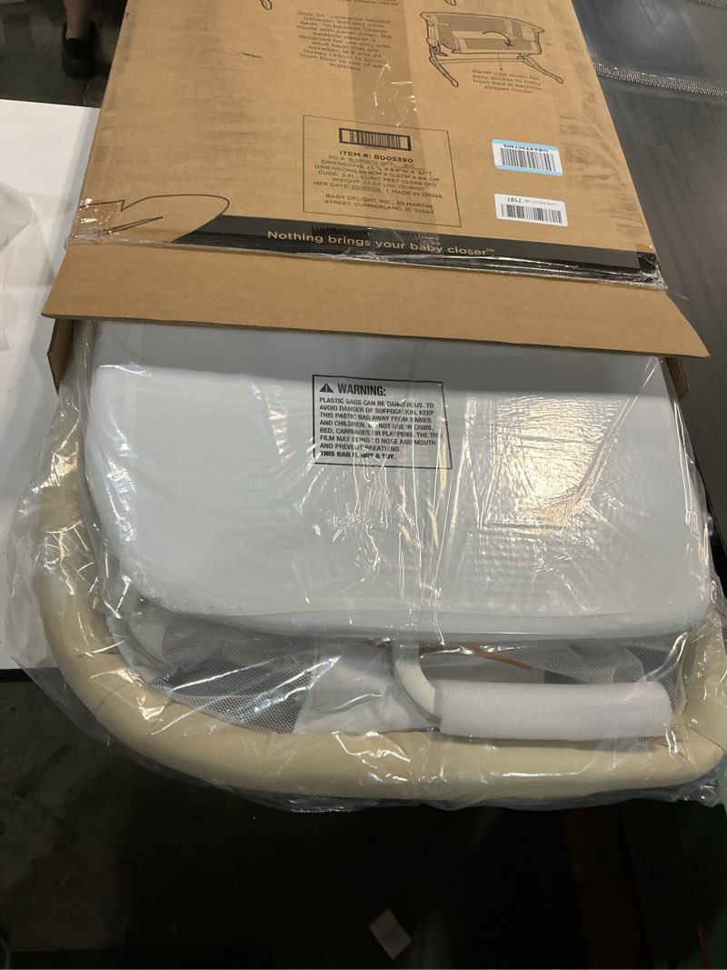 Condition photo showing New/Like New for baby delight beside me dreamer bassinet | bedside sleeper & baby bassinet | 6-position height adjustment | organic oat