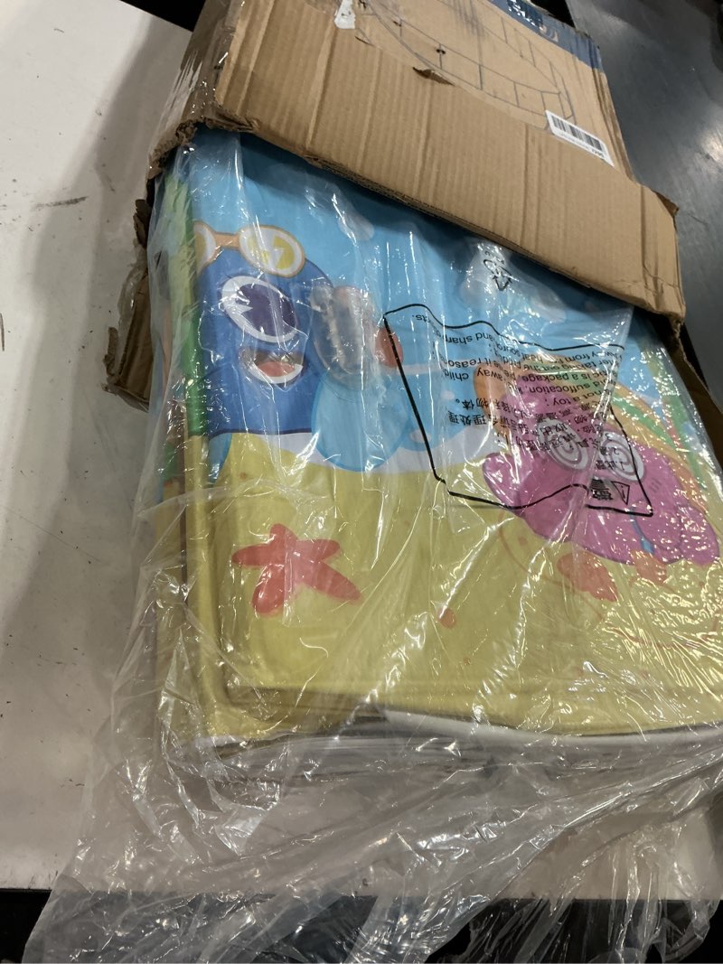 Condition photo showing New/Like New for foldable swimming pool with canopy for kids 78.7"x17.7" hard plastic portable dog pool anti-slip collapsible large kiddie pool indoor outdoor backyard (jelliemons 79'') jelliemons with canopy 78.7"x17.7"