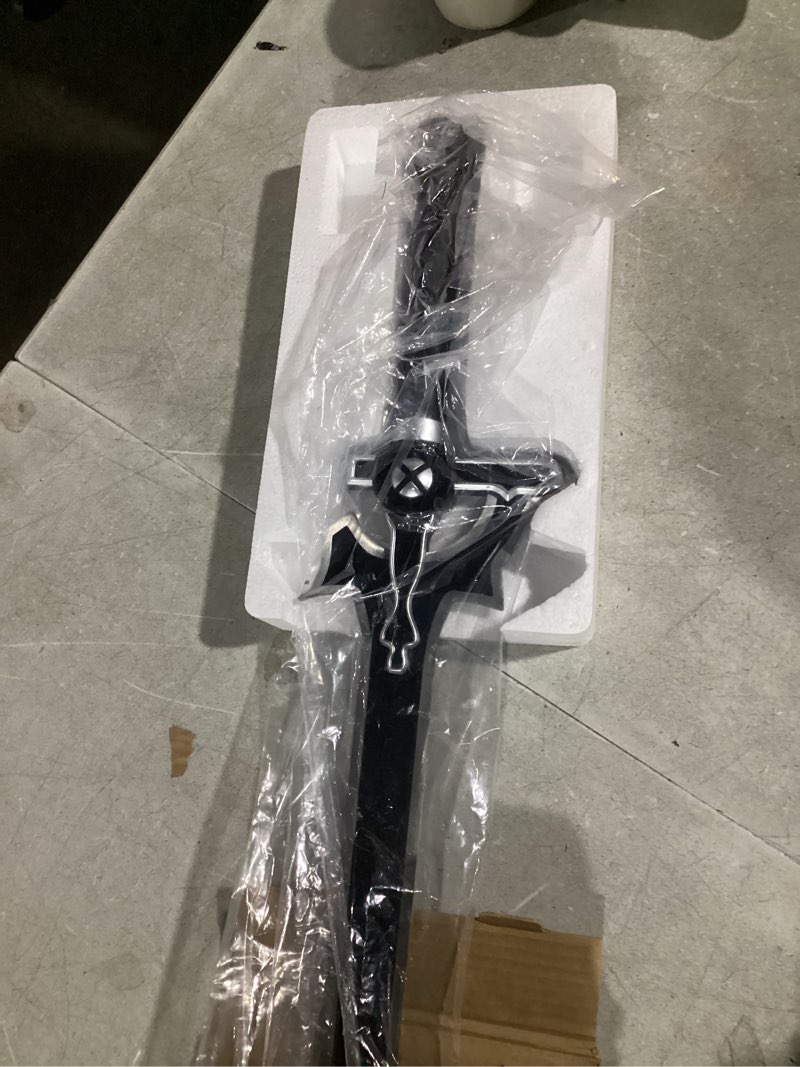 Condition photo showing Good Condition for Sword Valley SAO Elucidator - 109 cm/42.9" - Blade Carving Rune Symbols - Carbon Steel Blade - Hand 