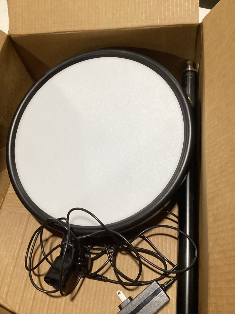 Condition photo showing Good Condition for weilisi large ring light with 79" stand, 6500k professional full-screen big ring light with stand and phone holder, selfie light with remote for studio video photography, tiktok, youtube, live stream