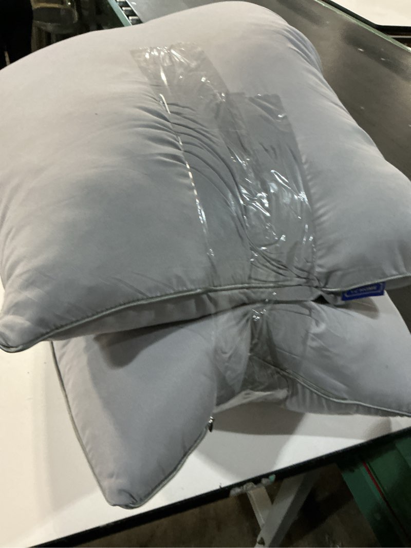 Condition photo showing As Is for YZ HOME Memory Foam Body Pillow Insert - Full Body Pillow for Adults - Soft Large Long Bed Pillow for Side Sleeper(20x54 Inch, Grey) Dark Grey 20 Inchx54 Inch