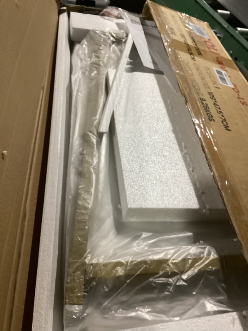 Condition photo showing Good Condition for WOHOMO Folding Desk, Small Writing Desk 39.4", Space-Saving Foldable Laptop Table Writing Workstation for Home Office, Easy Assembly