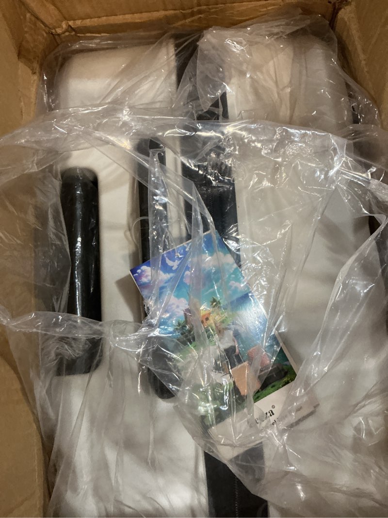 Condition photo showing New/Like New for luggage sets 5 piece, suitcases with wheels, abs hard case luggage with tsa lock spinner wheels, carry on luggage set(5 piece sets (20"/24"/28"/db/tb)) 5piece white
