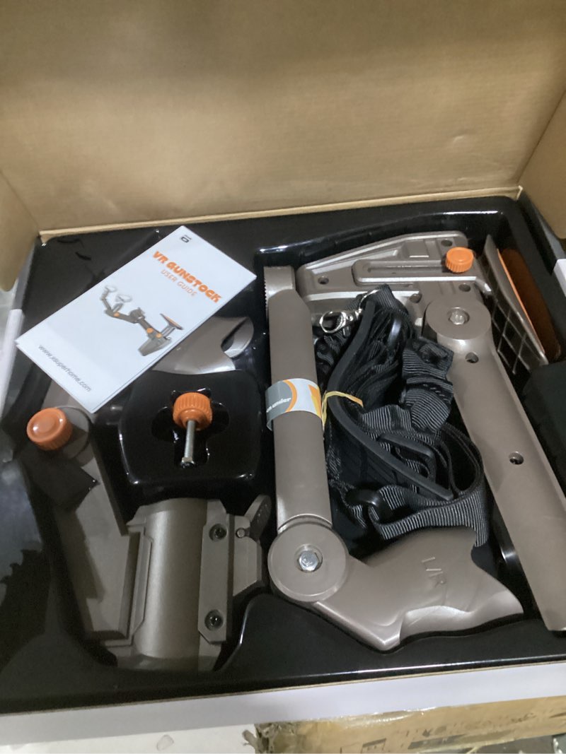 Condition photo showing Good Condition for x-super home vr gunstock for meta quest 3s quest 3 quest 2 quest pro – adjustable fps gaming controller accessories with quick magnetic attachment cheek pad for immersive vr gameplay (gunmetal gray)