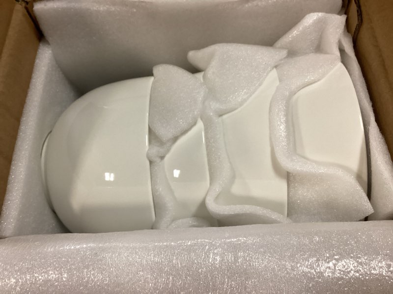 Condition photo showing New/Like New for dowan 5.8" deep soup bowls & cereal bowls - 30 ounces large bowls set of 4 for kitchen - white ceramic bowls for cereal, soup, oatmeal, salad, ramen, noodle, rice - dishwasher & oven safe