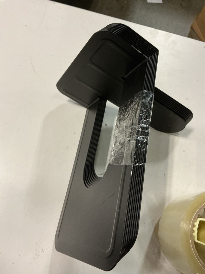 Condition photo showing As Is for MaxGear 8.5 in Extra Large Heavy Duty Metal Book Ends, Classic Black Premium Bookends for Shelves, Non-Skid Bookend, Book Stopper for Books/Movies/CDs/Games, 8.5 x 5.9 x 7.8 in,4 Pairs XL-4 Pairs