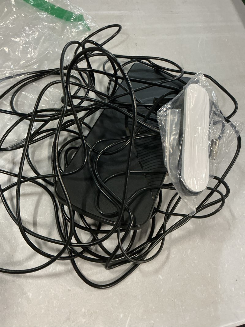 Condition photo showing As Is for tv antenna for local channels with amplifier,2026 indoor tv anntena | 3000+ miles long-range reception supports 4k 1080p smart tv/older tvs, 33ft coaxial cable flat rectangular
