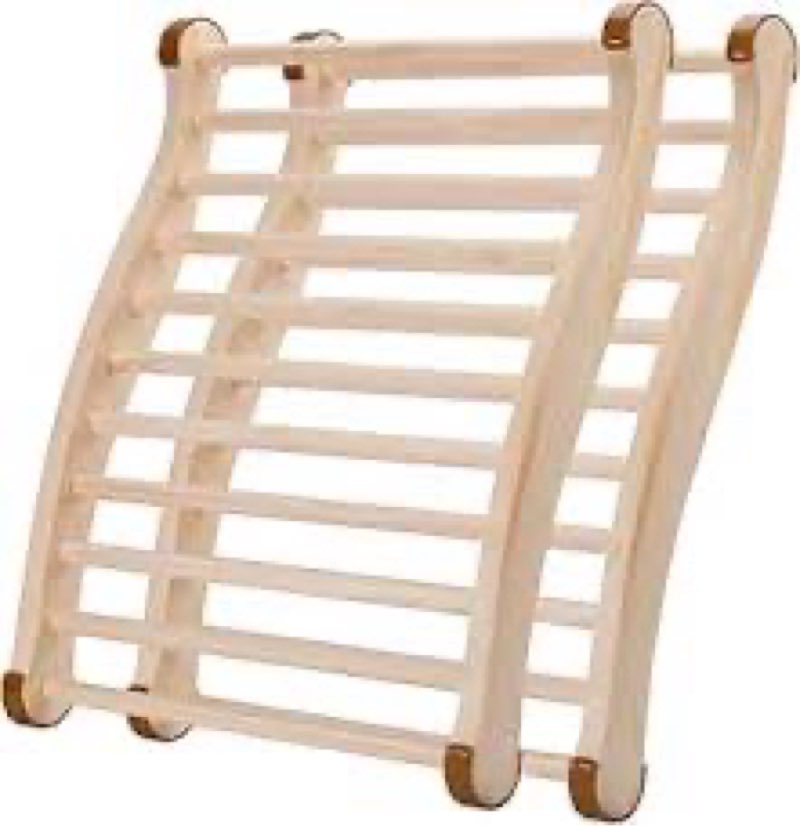 Upgraded Wood Sauna Backrest Infrared with Ergonomic S-Curve 2pcs, Larger 23"x18", Non-Slip/Toxic Sa