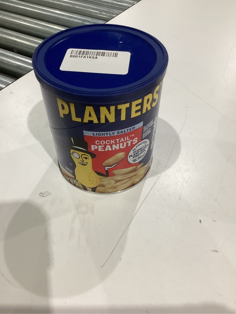 Condition photo showing New/Like New for Planters Cocktail Peanuts, Lightly Salted, 16 Ounce Canister (Pack of 6)