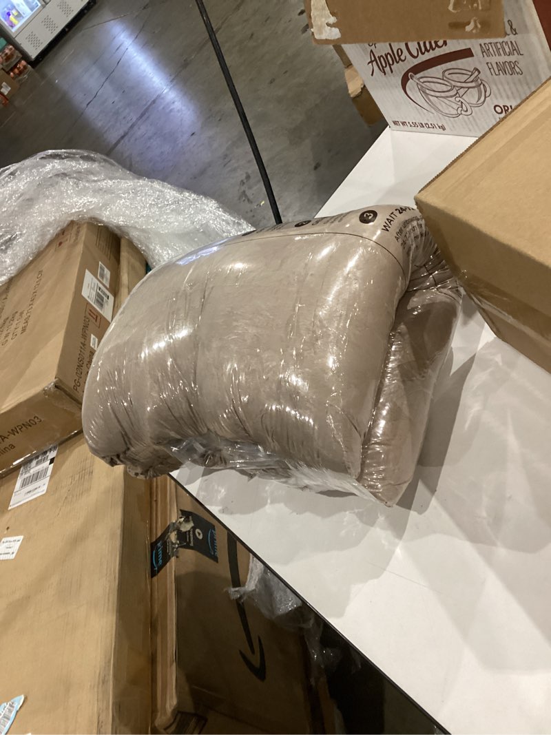 Condition photo showing New/Like New for Bedsure Calming Dog Bed Medium Size Dog - Donut Washable Medium Pet Bed, 30 inches Anti-Slip Round Fluffy Plush Faux Fur Cat Bed, Fits up to 45 lbs Pets, Camel 30"L x 30"W x 8"Th Camel