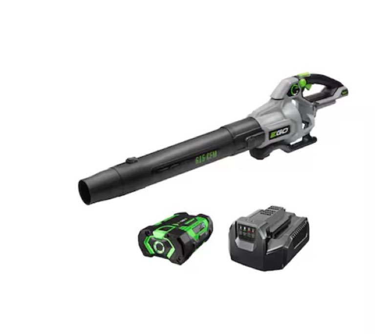 ego power+ 56-volt 615-cfm 170-mph battery handheld leaf blower 2.5 ah