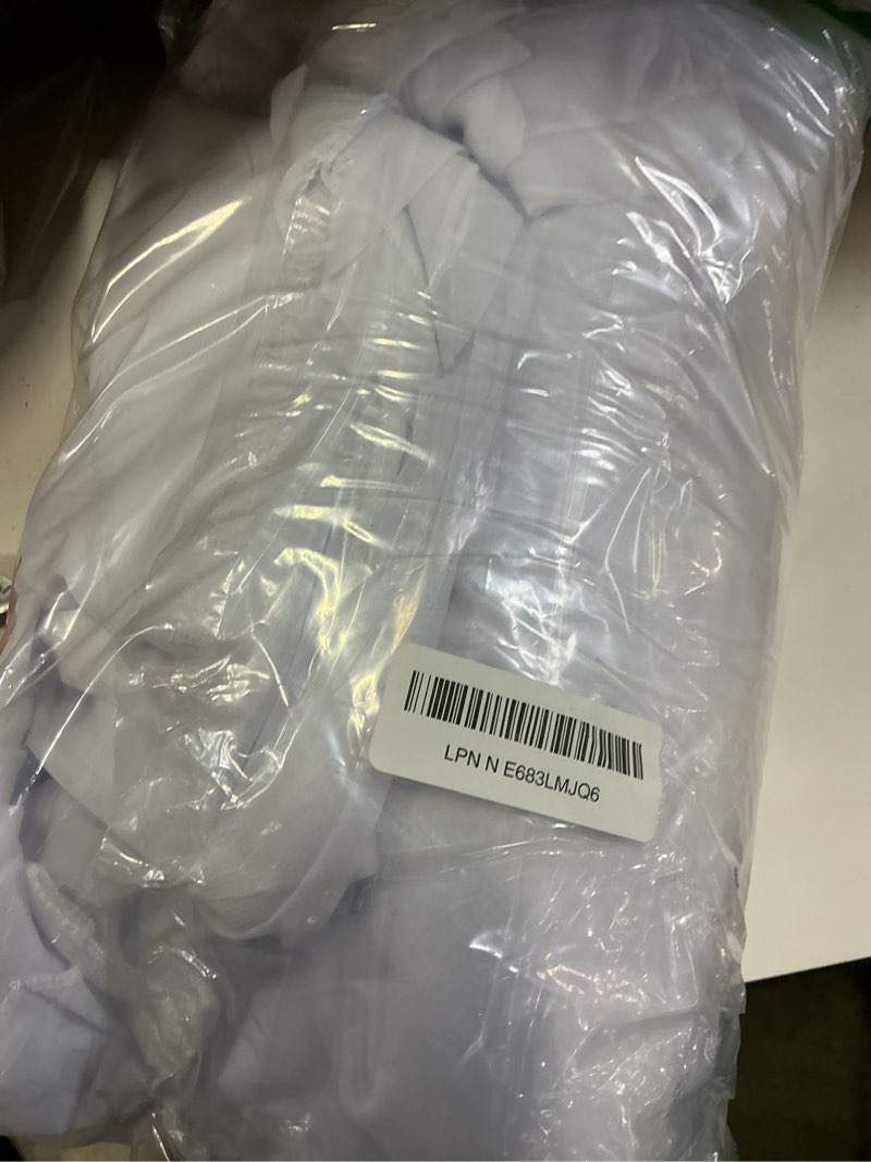 Condition photo showing Good Condition for vok white wedding arch draping fabric 29in x 18ft 4 panels sheer chiffon curtain drapes extra long for outdoor wedding ceremony birthday party decoration white 29"w x 216"l (pack of 4)