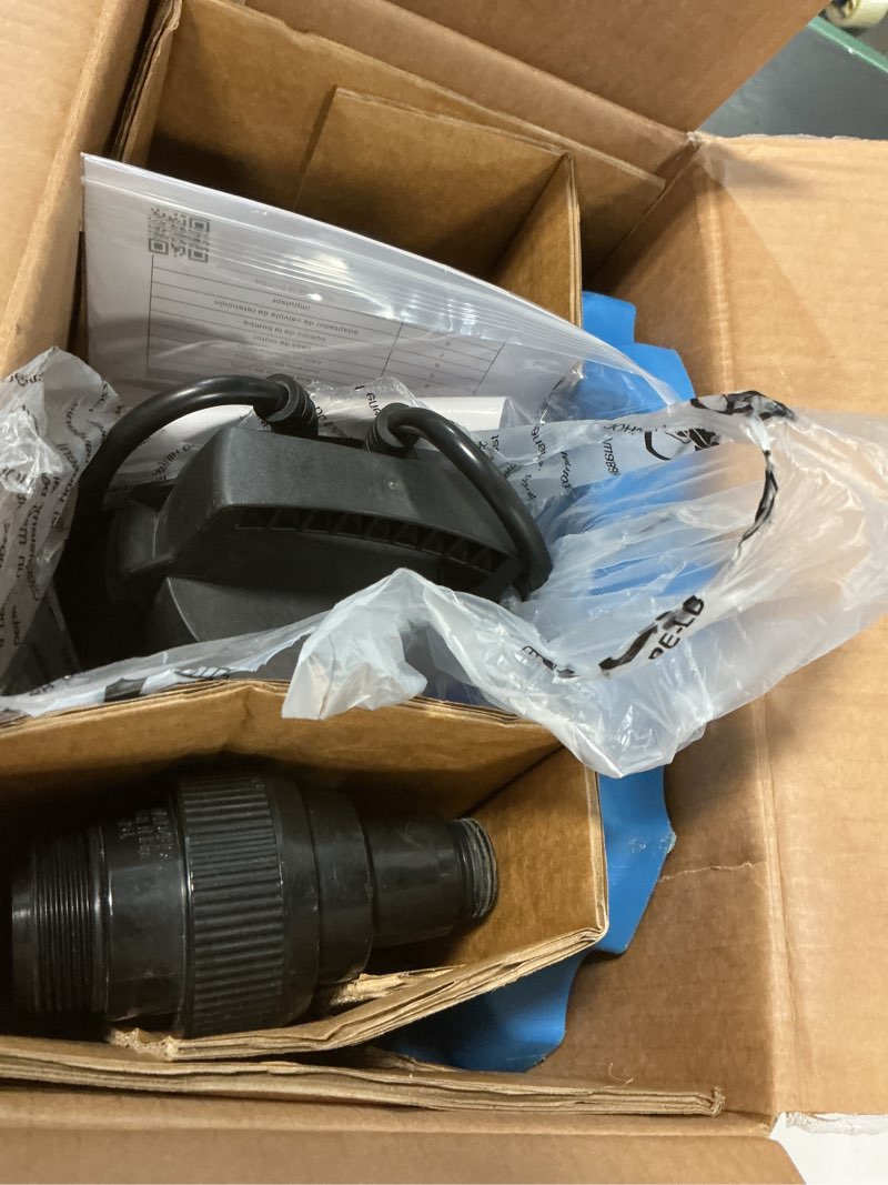 Condition photo showing Good Condition for acquaer 1/4 hp automatic swimming pool cover pump, 2250 gph submersible sump pump with 3/4” check valve adapter & 25ft power cord, water removal for pool, hot tubs, rooftops, water beds and more 1/4 hp 2250gph