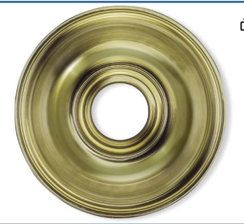 Livex Lighting 8217-01 Traditional Ceiling Medallions Collection Finish, Antique Brass 0.1 x 0.1 x 1