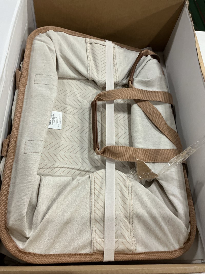 Condition photo showing Good Condition for CleverMade Collapsible Laundry Tote - LUXE Cream Herringbone 2Pack 50L -Foldable Storage Organization Container Clothes Laundry Room Storage Solution Biege (LUXE) - Pack of 2