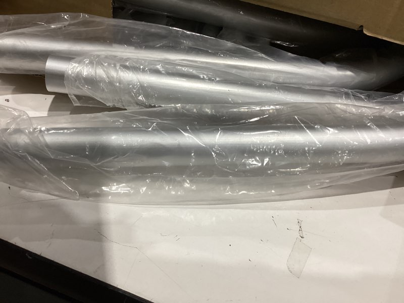 Condition photo showing Good Condition for bimini top for inflatable boat (width 3.3-4.6 ft) with mounting hardware,2 bow sun shade canopy accessories with storage boots 63" lx39-55" wx43.3“h (inflatable boat bimini top set)