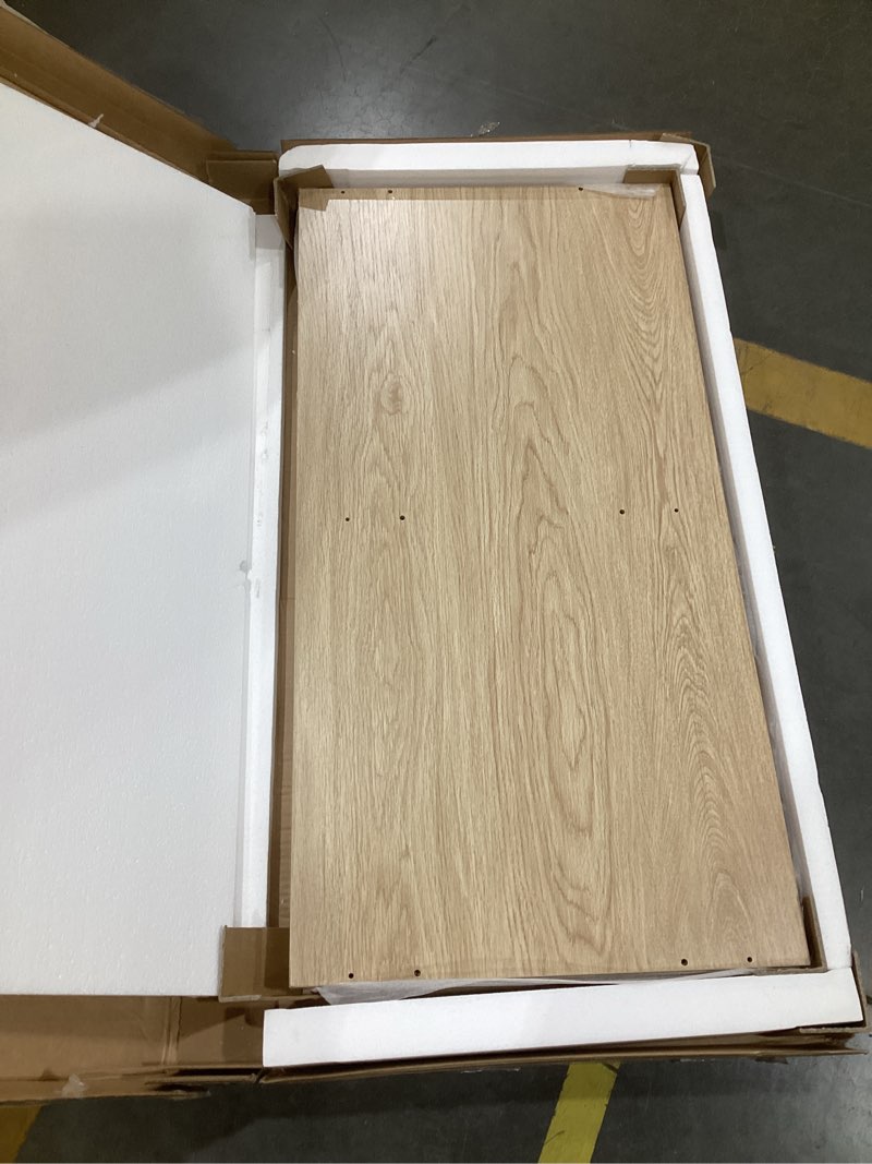 Condition photo showing Good Condition for zttriee coffee table with storage, boho dining table with rattan drawer and solid wood legs, small coffee tables for living room, oak oak drawer