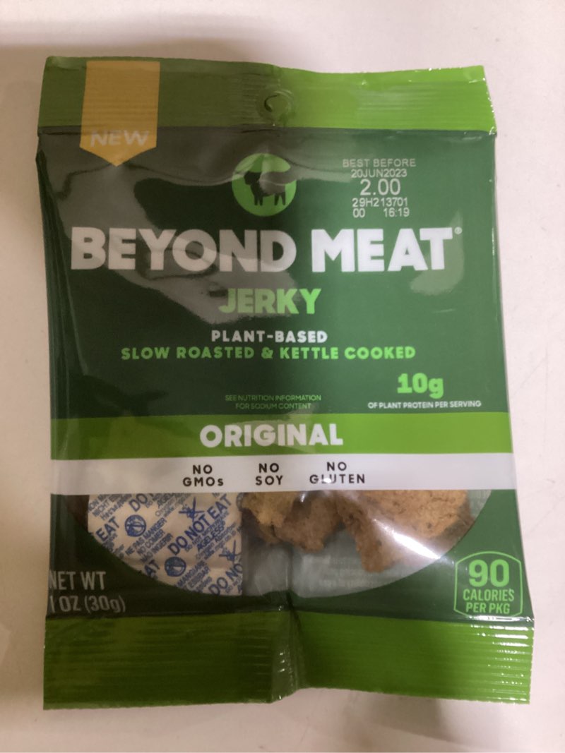 Beyond Meat Plant-Based Jerky, Original, 10g Protein, 1oz Bags (10 Pack)