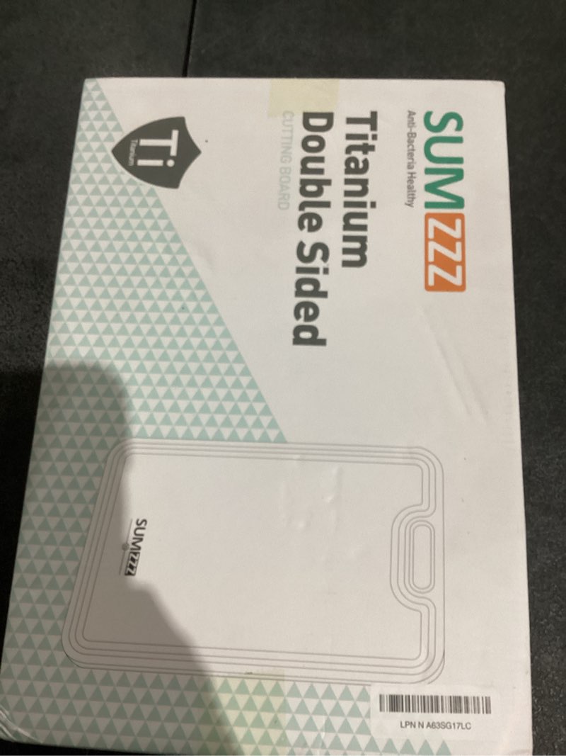 Condition photo showing New/Like New for Titanium Cutting Board for Kitchen, Cutting Board Double Sided Food Grade, Pure Titanium/PP, Easy to Clean Large Size 16”×11” Silver Set of 1 (16" x 11")