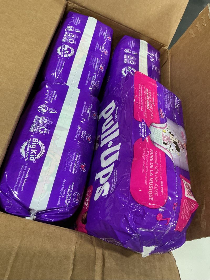 Condition photo showing Good Condition for pull-ups girls' potty training pants, size 3t-4t training underwear (32-40 lbs), 112 count (4 packs of 28) 3t-4t 112