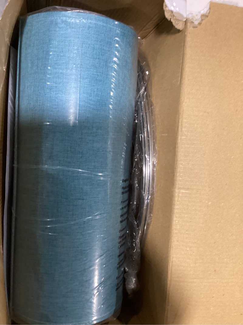 Condition photo showing New/Like New for Similar to Wellmet 18\"x18\"x12\" Assembly Required Lampshades for Table Lamp,Bedside Lamp,Floor Lamp,Fabric Drum Lamp Shades Classic Modern Style,Spider Fitter,Linen Linen 18x18x12