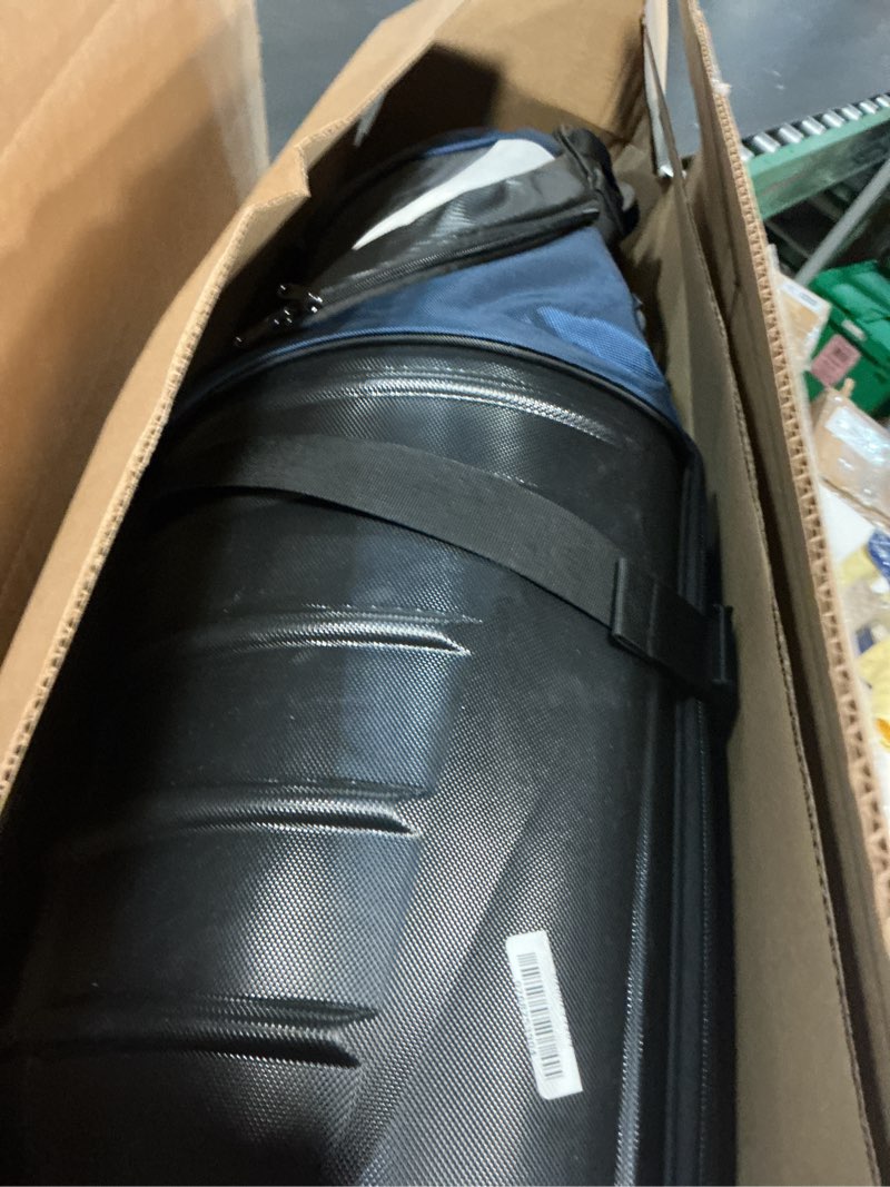 Condition photo showing Good Condition for findway golf travel bags for airlines with wheels and abs hard case top, protect your clubs, waterproof 1680d oxford fabric and oversize tank wheels, lightweight and easy to maneuver blue