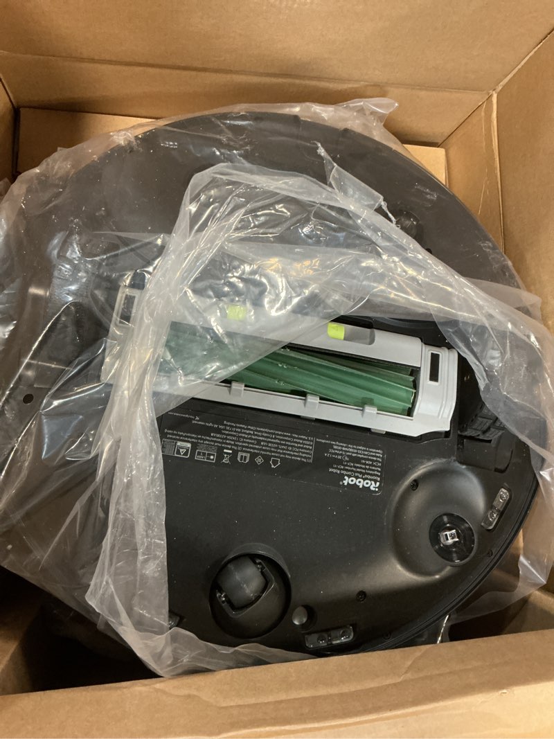 Condition photo showing As Is for iRobot Roomba Plus 405 (G185) Combo Cordless Vacuum & Mop G185020 5.8" Cleaning Path Black