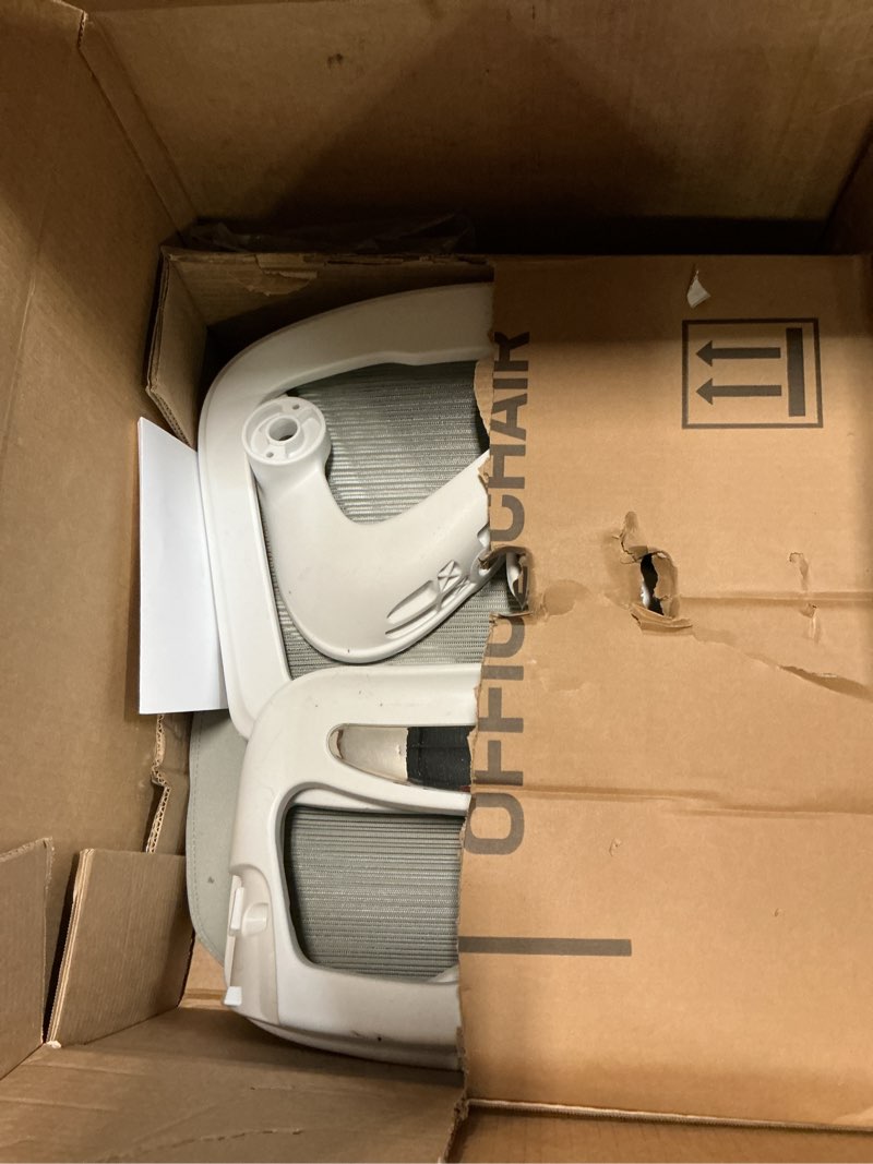 Condition photo showing As Is for TRALT Office Chair - Ergonomic Desk Chair with Adjustable Lumbar Support, Mesh Computer Chair, Executive Chairs for Home Office Comfortable Lumbar Support (White)