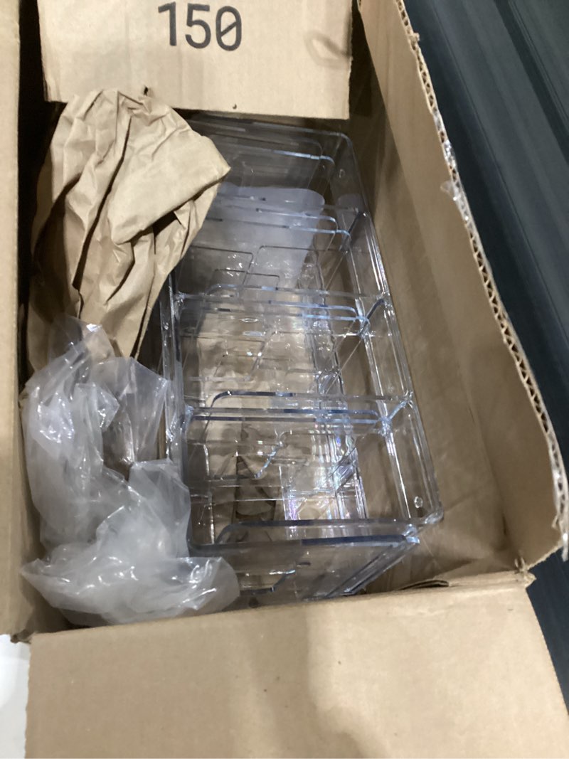 Condition photo showing Good Condition for 4 pack acrylic file sorter purse handbag organizer, 4-section clear desktop file folder holder organizer, clutch divider office storage stand rack for envelopes mail letter paper notebook style b, new
