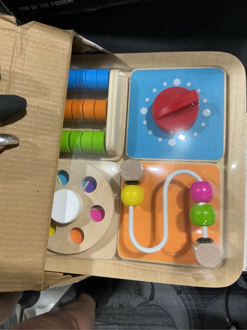 Condition photo showing Good Condition for baby busy board for 1 year old, montessori toys for toddler 1-3 | toys for travel, boys and girls birthday gifts