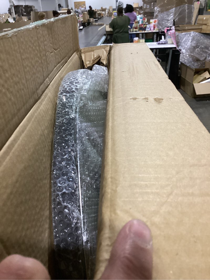 Condition photo showing New/Like New for 24" campfire grill grate, 304 stainless steel grate, grill tray, waterproof storage bag, rotatable, height adjustable, portable, easy setup, perfect for hiking, picnics & family bbqs upgraded