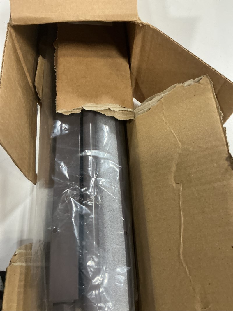 Condition photo showing As Is for lazblinds no drill blinds for indoor windows, blackout roller shades, cordless window blackout blinds, thermal insulated fabric uv protection for home and office, 30.5" w x 48" h, dark coffee blackout - dark coffee 30.5" w x 48" h