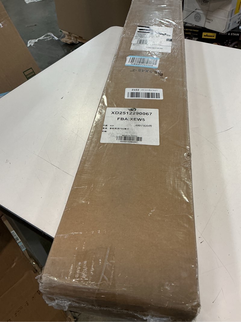 Condition photo showing New/Like New for Cordless Faux Wood Blinds 36" W x 48" H, 2 Inch Slat Horizontal Windows Blinds with Crown Valance, Room Darkening Blinds, White Blinds for Home Interiors. 36"W x 48"H