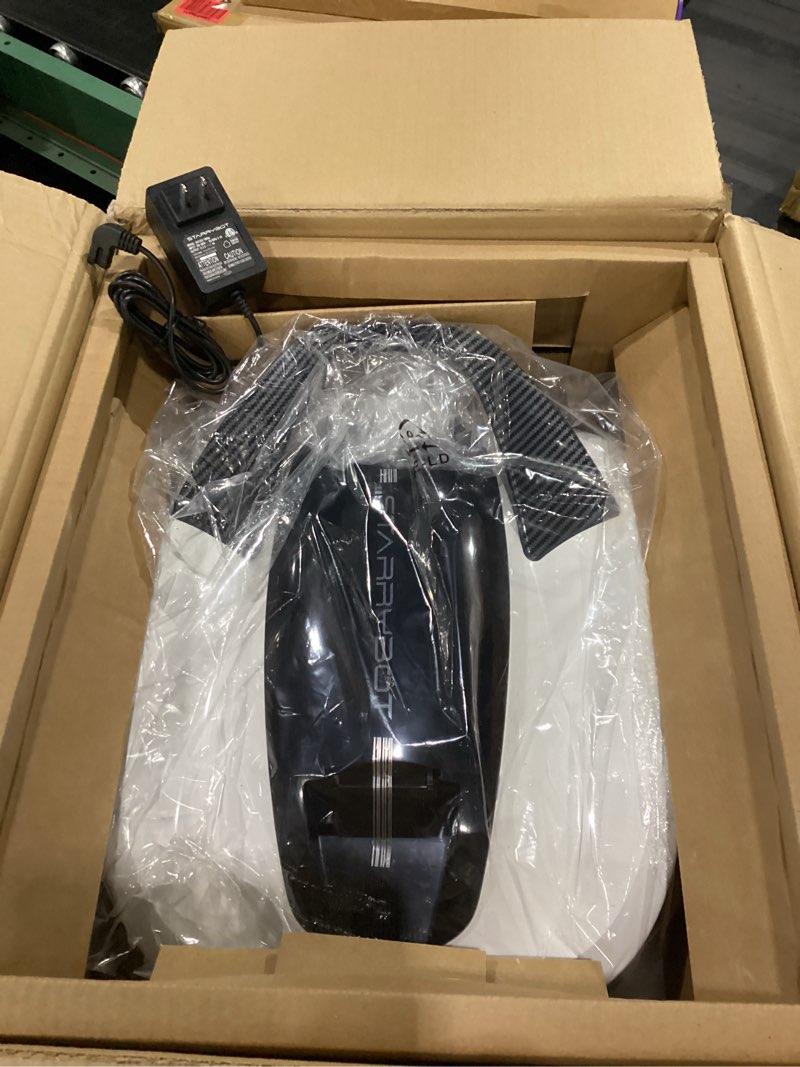 Condition photo showing Good Condition for **not tested**  starrybot cordless robotic pool cleaner, portable swimming robotic pool vacuum self-parking technology,150mins runtime,pool up to 900 sq.ft, ideal for above-ground pools(white)(260505)