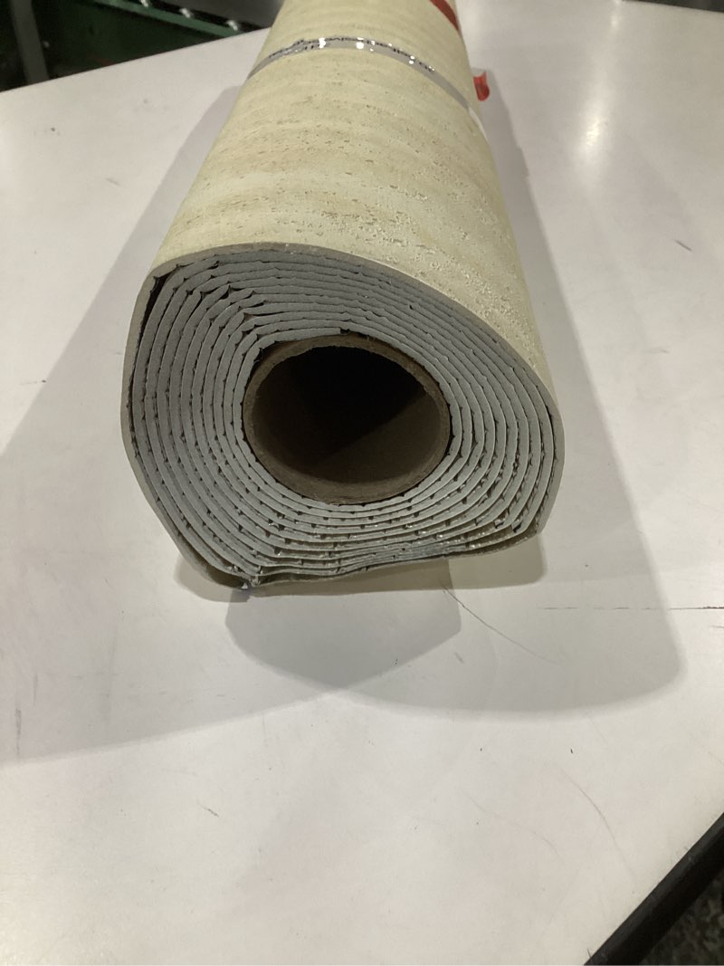 Condition photo showing Good Condition for 3d wall panels peel and stick – 23.82"x110" pvc faux travertine texture, self adhesive waterproof wa