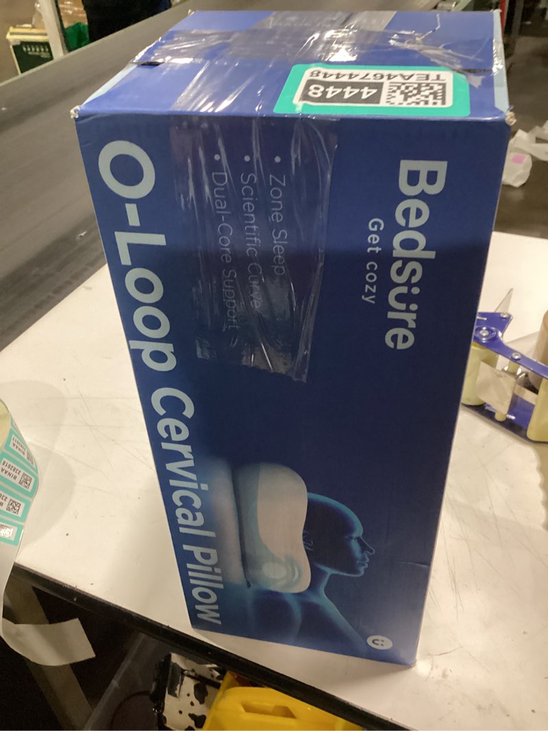 Condition photo showing Good Condition for Bedsure Cervical Neck Pillow - Ergonomic Pillows for Deep Sleep, Memory Foam Pillows for Side & Back Sleepers, Orthopedic Cervical Pillow Shape Gently Cradles Head & Neck Support, Shoulder Pain Relief