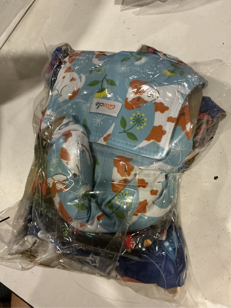 Condition photo showing As Is for 5 pack dog diapers male reusable, premium belly bands for male dogs, high absorbing dog pee wraps for doggie in incontinence or training flower m medium cute puppy