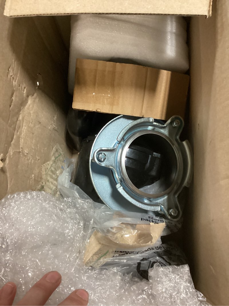 Condition photo showing As Is for waste maid 10-us-wm-058-3b garbage disposal anti-jam stainless steel food waste grinding system, 1/2 hp economy, black 1/2 hp economy grinding system