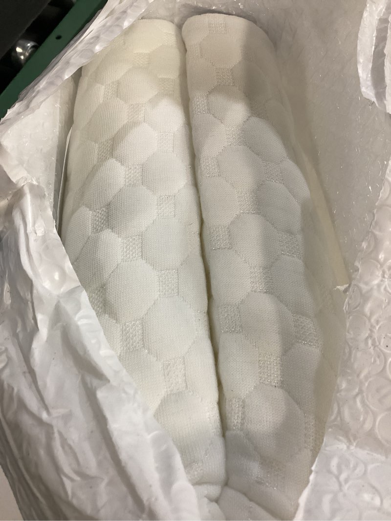 Condition photo showing item condition for Ergonomic Memory Foam Pillow with Washable Zippered Soft Cover Contour Cervical pillows for Neck Pain and Side Sleeper Back Support Orthopedic Pillow, White Standard - 21.5Lx14Wx(3.4"-4.2")H White - Soft