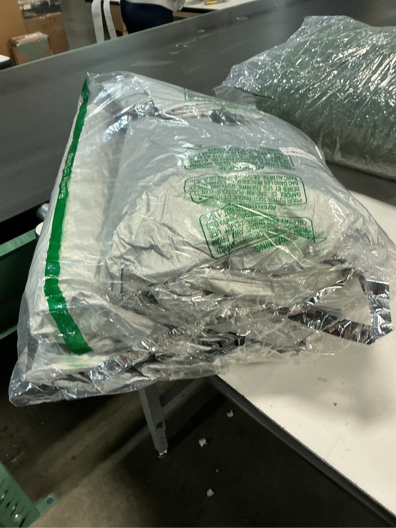 Condition photo showing Good Condition for 360° Six Layers All Weather Car Cover Universal Fit for MPV Up to 199"-210", Waterproof, Snow Proof, UV Proof, Scratch Proof, Bird Droppings Proof with 6 Reflective Strips, Thicked Car Cover Silver Car Cover C-16 Apply-MPV - Body Length 199"-210"